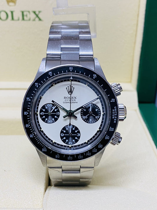 ROLEX DAYTONA PAUL NEWMAN 6245 ACCIAIO BIANCO/NERO